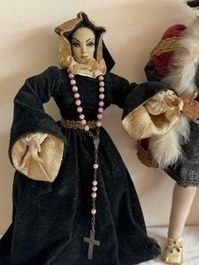 Three Vintage Ottenberg Dolls including King Henry VIII and Cathryn of Aragon