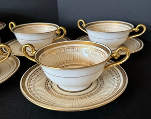 Vintage Tiffany & Co Royal Doulton Creams and Under Plates