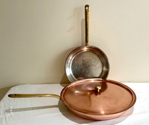 Two Copper Skillets made in Switzerland