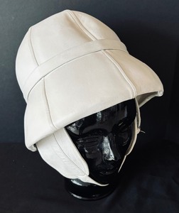 Vintage Emme Bonwit White Teller Leather Hat