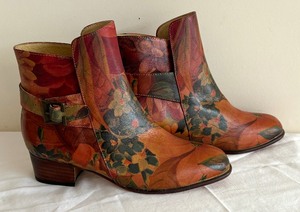 Spectacular Hand Painted Leather Boots