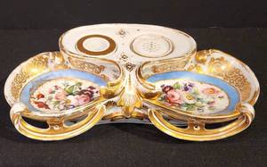 Vintage Ladies Ink Well Stand