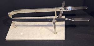 Vintage Marble & Chrome Meat Carving Station