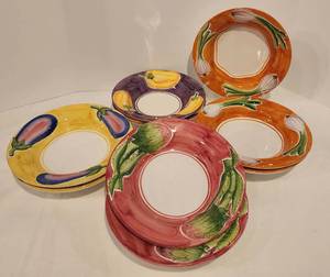 Hand-Painted Italian Vietri Bowl Set