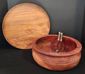 Wonderful Wooden Serving Selection including Hand Crafted Wooden Tray by Chris Guy