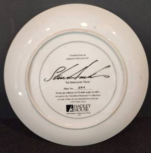 Steve Hanks by Hadley House An Innocent View Plate