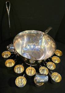 Elegant Silver-Plated Punch Set