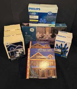 New in Boxes Christmas Lights Selection