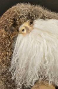 Festive Father Christmas with White Ram