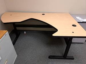 lot 56 image: Corner Computer Office Desk