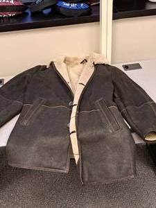 lot 124 image: Remy Medium LeatherWool Jacket