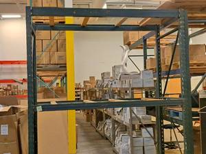 lot 32 image: Pallet Racking - 10 Uprights (x2), 8 Cross Beams (x4)