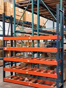 lot 38 image: Pallet Racking - 10 Uprights (x2), 8 Cross Beams (x10)