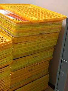 lot 140 image: Lot of (60) Plastic Bread Trays