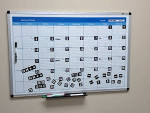 lot 151 image: Viz-Pro Wall-Mount Dry Erase Board
