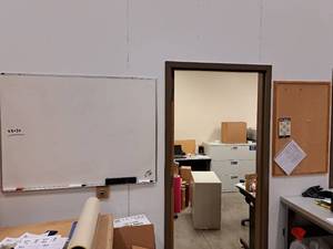 lot 152 image: Dry Erase Board and Cork Board