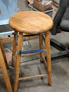 lot 163 image: 25-12 Wooden Stool