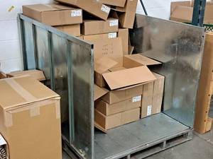 lot 124A image: Metal 3-Sided Pallet
