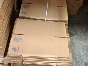 lot 199 image: Lot of (47) Cardboard Flats 6x6x8