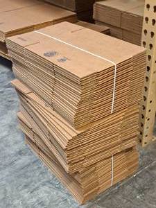 lot 203 image: Lot of (74) Cardboard Flats 14x6x6