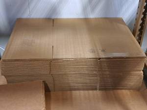 lot 205 image: Lot of (34) Cardboard Flats 24x12x12