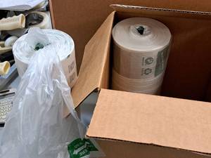 lot 234 image: Lot of (2 Rolls) Uline Produce Bags S-19470 12x20