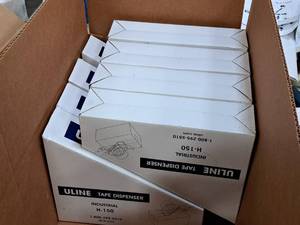 lot 235 image: Lot of (8) Uline Industrial Tape Dispensers H-150