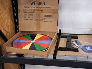 lot 282 image: 18 Tabletop Spinning Prize Wheel (in original packaging)