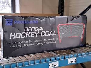 lot 354 image: Lot of (8) Proguard Sports Official Hockey Goal 8900 4x6 (New in Box)