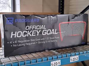lot 356 image: Lot of (10) Proguard Sports Official Hockey Goal 8900 4x6 (New in Box)