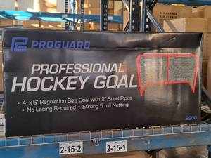 lot 1009 image: ProGuard Professional Hockey Goal 9900 4x6 (New in Box)