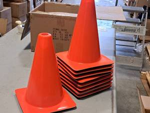 lot 707 image: Lot of (10) 12 Orange Cones