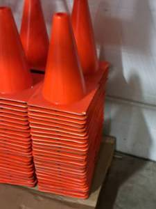 lot 712 image: Lot of (25) 12 Orange Cones