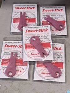 lot 803 image: Lot of (5) Sweet-Stick Ceramic Skate Sharpening - Edge Enhancer Tool