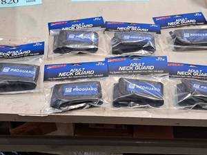 lot 820 image: Lot of (7) ProGuard Size Adult Neck Guards