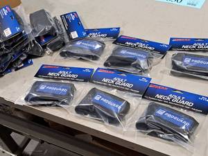 lot 827 image: Lot of (18) ProGuard Size Adult Neck Guards