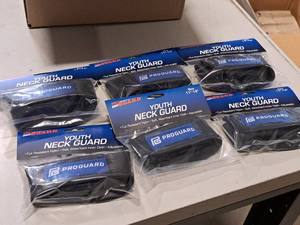 lot 813 image: Lot of (6) ProGuard Size Youth Neck Guards