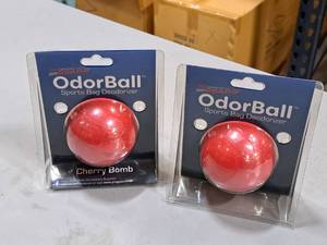 lot 1192 image: Lot of (12) ProGuard OdorBall Cherry Bomb Sports Bag Deoderizer