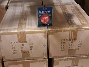 lot 1205 image: Lot of (96) ProGuard OdorBall Cherry Bomb Sports Bag Deoderizer