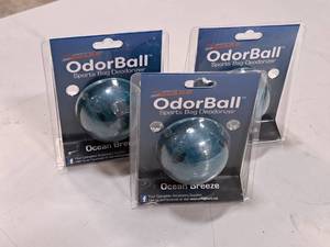 lot 1163 image: Lot of (12) ProGuard OdorBall Ocean Breeze Sports Bag Deoderizer