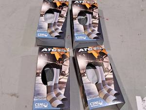 lot 1119 image: Lot of (4) CSNL Equipment ATC Above The Calf Size X-Large Pair of Skate Socks