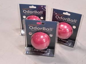 lot 1149 image: Lot of (24) ProGuard OdorBall Pink Fusion Sports Bag Deoderizer