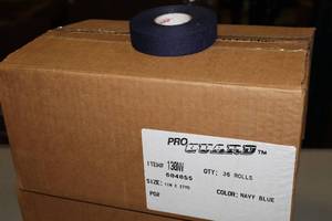 lot 1759 image: Lot of (1 Case) ProGuard Navy Blue Hockey Tape 36-count 1x27yd