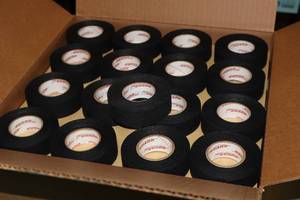 lot 1695 image: Lot of (72 Rolls) ProGuard Black Hockey Tape 1x15yd