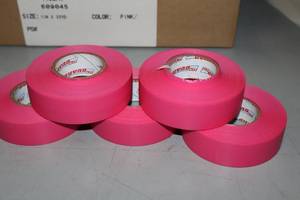 lot 1712 image: Lot of (18 Rolls) ProGuard Pink Poly Hockey Tape 1x33yd