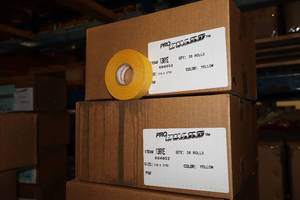 lot 1749 image: Lot of (2 Cases) ProGuard Yellow Hockey Tape 36-count 1x27yd