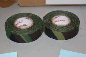 lot 1785 image: Lot of (10 Rolls) ProGuard Green Camo Hockey Tape 1x20yd