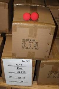 lot 1882 image: Lot of (2 Cases) ProGuard 1-12 Foam Hockey Balls 200-count ( 400 total items )