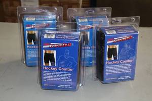 lot 2132 image: Lot of (4) ProGuard Adult X-Large 38-44 Mens Mesh Shorts Hockey Combo Sets