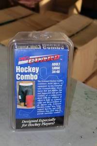 lot 2222 image: Lot of (1) ProGuard Adult Large 34-40 Hockey Combo